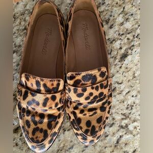Madewell Alex Loafers in Leopard Calf Hair